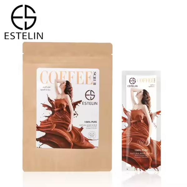 Estelin Coffee Scrub | Natural Coffee Body Scrub Deep Cleansing Bath Salt – 30g*7 Packs