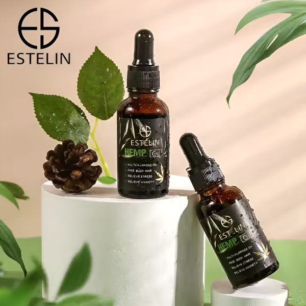 Estelin Hemp Oil – Stress / Anxiety Reliever Essence Oil For Hair Face And Body – 30 Ml