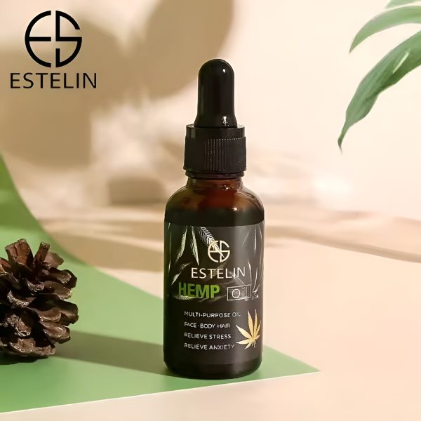 Estelin Hemp Oil – Stress / Anxiety Reliever Essence Oil For Hair Face And Body – 30 Ml