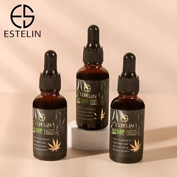 Estelin Hemp Oil – Stress / Anxiety Reliever Essence Oil For Hair Face And Body – 30 Ml