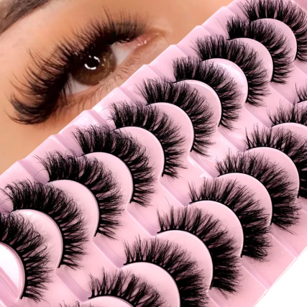 M38 3d False Eyelashes Fake Eyelashes Dramatic Messy Mink For Girls & Women