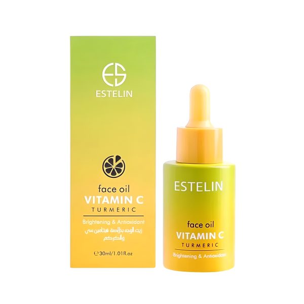 Vitamin C & Turmeric Face Oil Vc Estelin Face Brighten Essential Oil – 30ml